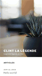 Mobile Screenshot of clintlalegende.fr